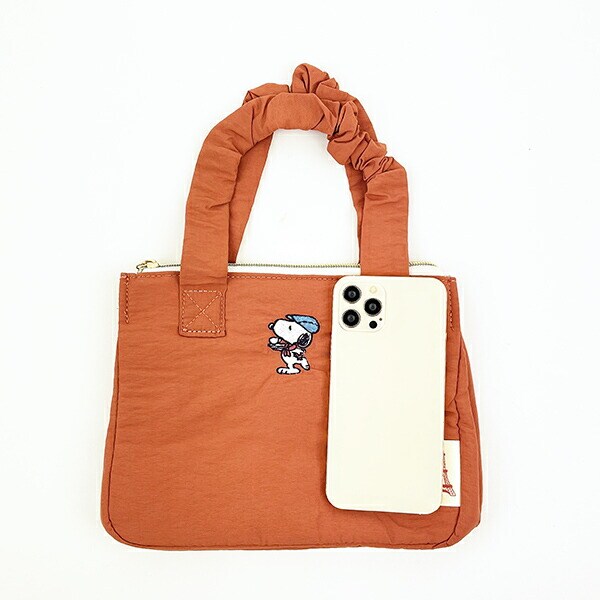 SNOOPY スヌーピー くしゅくしゅランチトート レッド シェフスヌーピー デイユーズ バッグ キッチン
