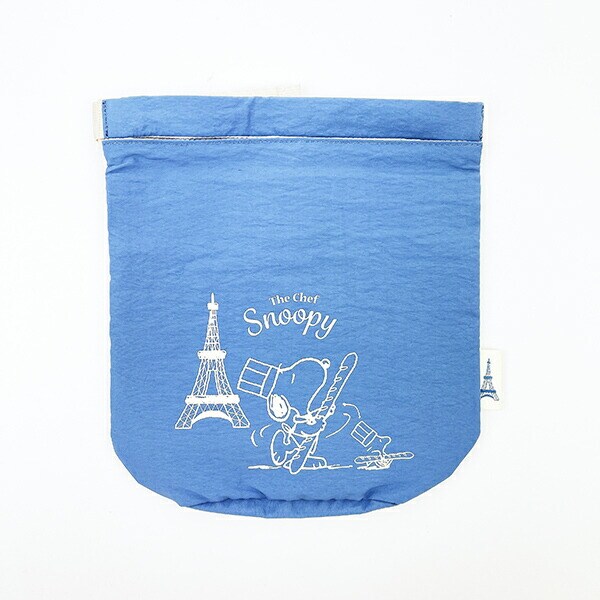 スヌーピー くるくるランチバッグ シェフ ブルー お弁当 ランチ SNOOPY
