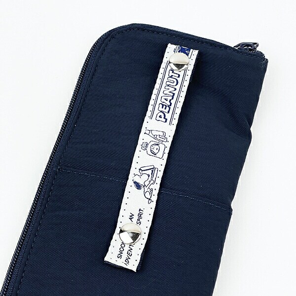 スヌーピー 耐熱トラベルポーチ ヴィンテージトラベル ヘアアイロン 旅行 ネイビー SNOOPY