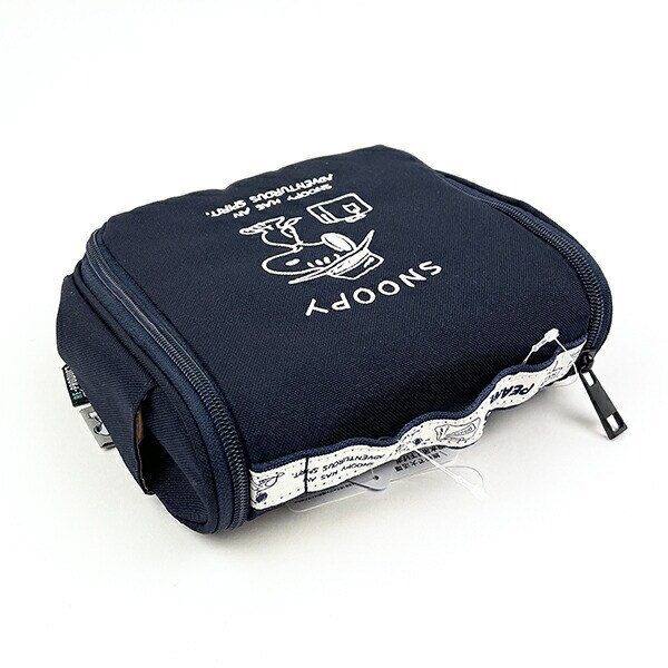 スヌーピー 撥水吊下げポーチ (ネイビー) トラベル用品 SNOOPY