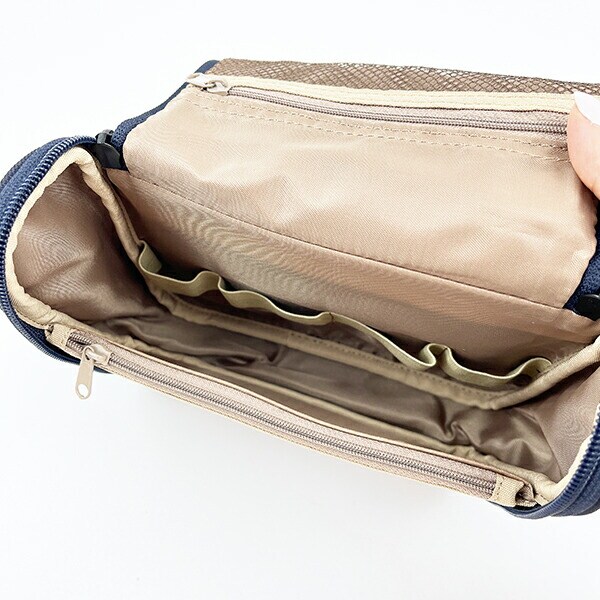 スヌーピー 撥水吊下げポーチ (ネイビー) トラベル用品 SNOOPY