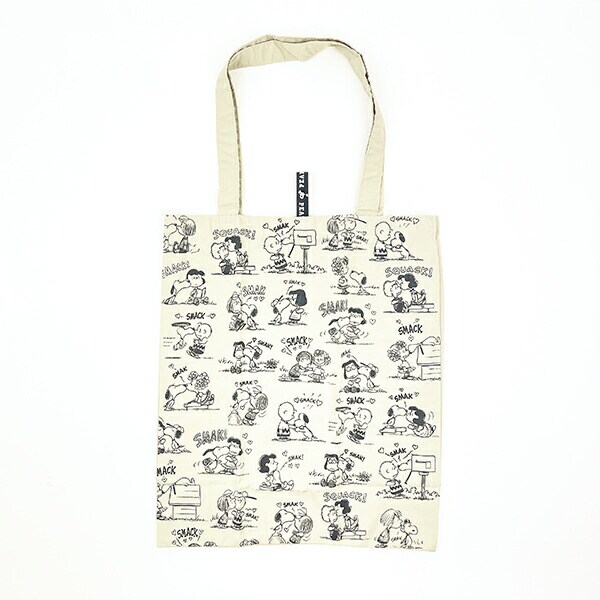 SNOOPY スヌーピー RE-PET エコトート アイボリー バッグ エコバッグ 折りたたみバッグ お買い物