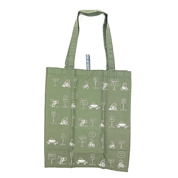 SNOOPY スヌーピー RE-PET エコトート カーキ バッグ エコバッグ 折りたたみバッグ お買い物