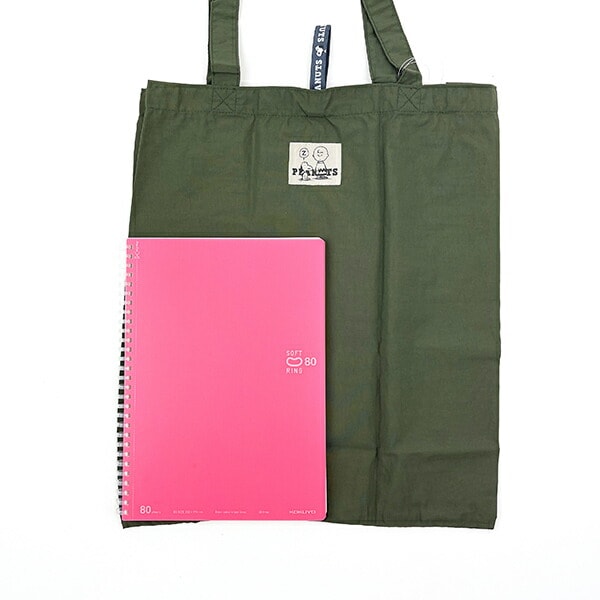 SNOOPY スヌーピー RE-PET エコトート カーキ バッグ エコバッグ 折りたたみバッグ お買い物