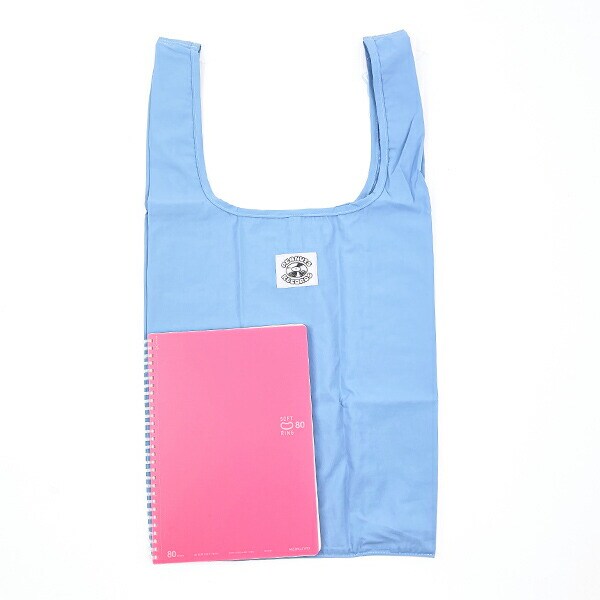 SNOOPY スヌーピー RE-PET マルシェバッグ ブルー エコバッグ 折りたたみバッグ お買い物