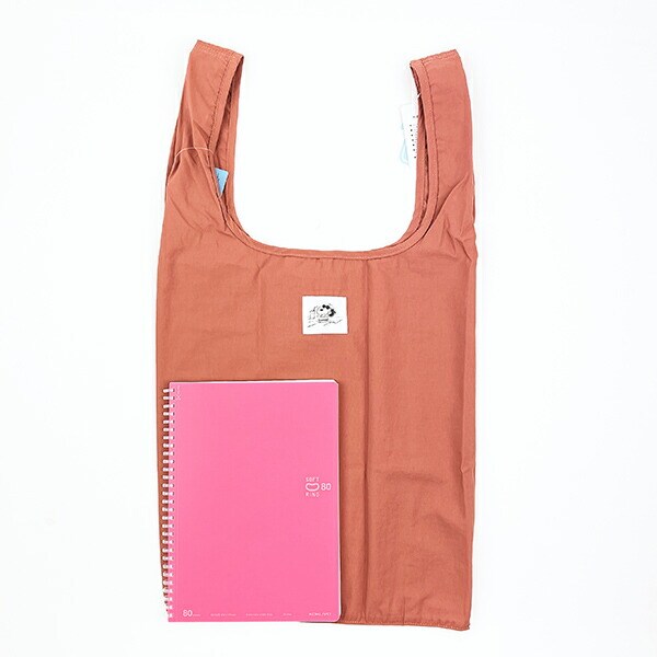 SNOOPY スヌーピー RE-PET マルシェバッグ レッド エコバッグ 折りたたみバッグ お買い物