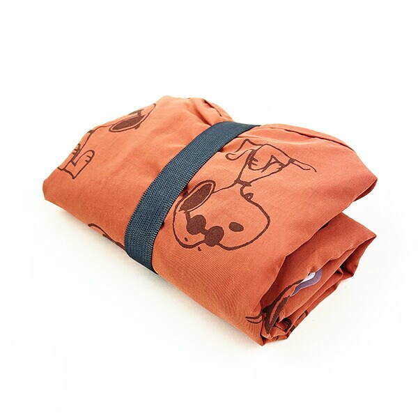 SNOOPY スヌーピー RE-PET マルシェバッグ レッド エコバッグ 折りたたみバッグ お買い物
