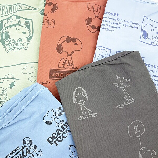 SNOOPY スヌーピー RE-PET マルシェバッグ レッド エコバッグ 折りたたみバッグ お買い物