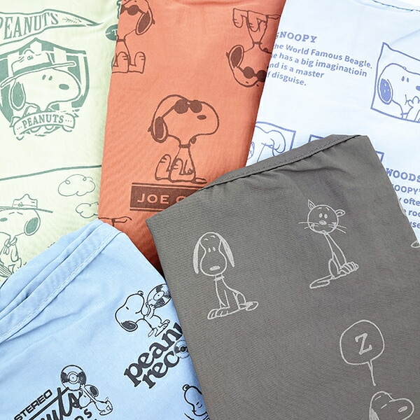SNOOPY スヌーピー RE-PET マルシェバッグ グリーン エコバッグ 折りたたみバッグ お買い物