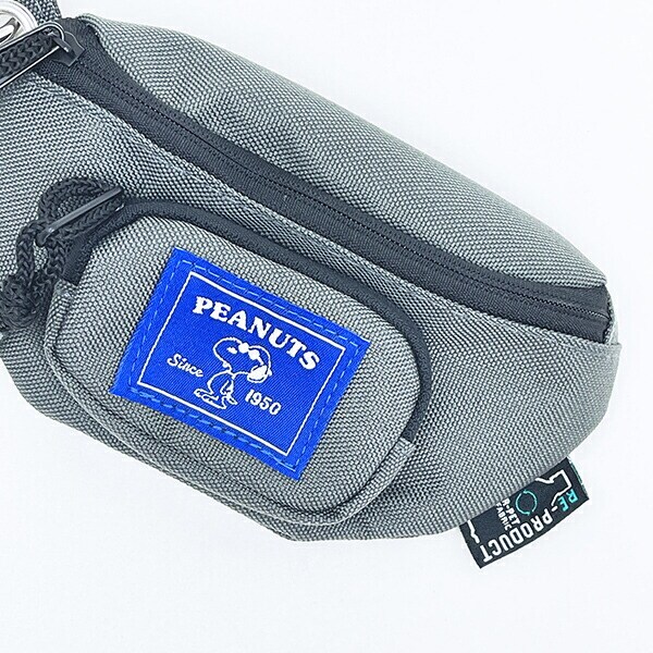 スヌーピー ジョークール RE-PET ウエスト型ミニポーチ SNOOPY