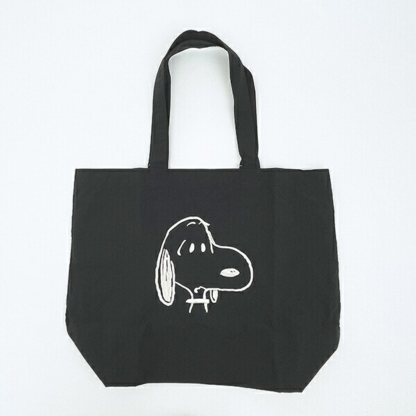 スヌーピー トートバッグ ブラック SNOOPY