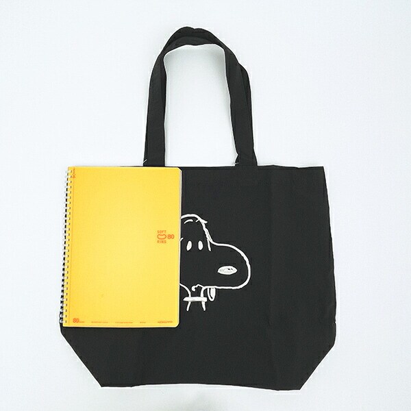 スヌーピー トートバッグ ブラック SNOOPY