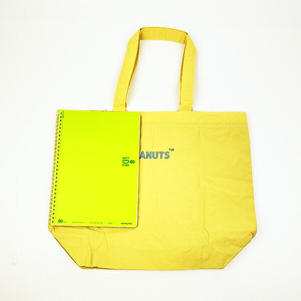 スヌーピー トートバッグ かばん イエロー PEANUTS SNOOPY