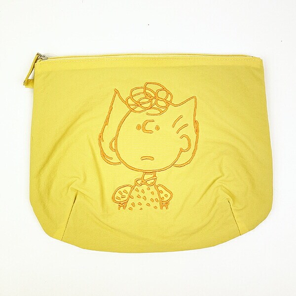 スヌーピー ペパーミント・パティ ポーチ (イエロー) SNOOPY