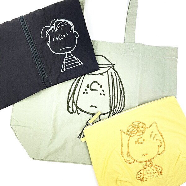 スヌーピー ペパーミント・パティ ポーチ (イエロー) SNOOPY