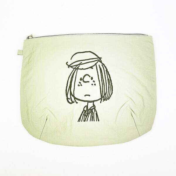 スヌーピー ポーチ 小物入れ グリーン PEANUTS SNOOPY