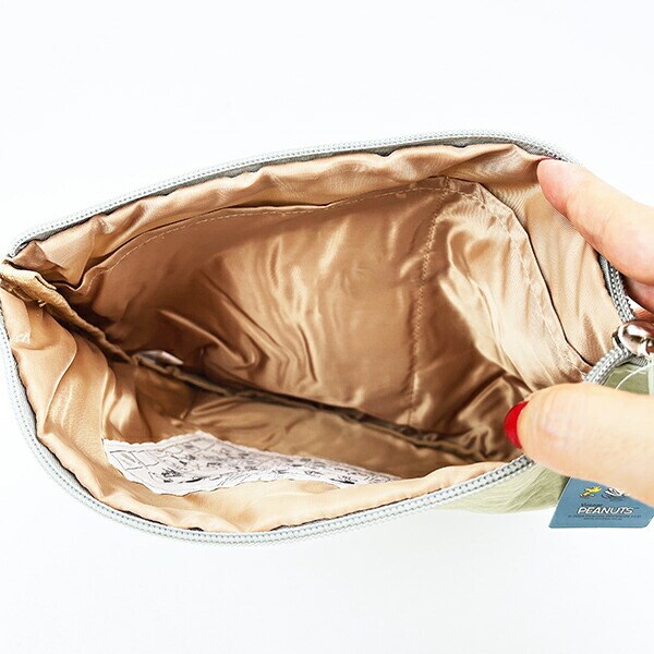 スヌーピー ポーチ 小物入れ グリーン PEANUTS SNOOPY