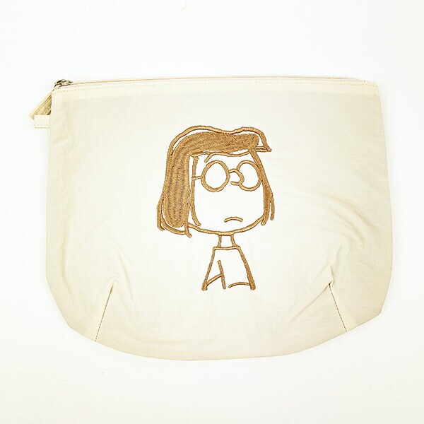 スヌーピー ポーチ 小物入れ オフホワイト PEANUTS SNOOPY