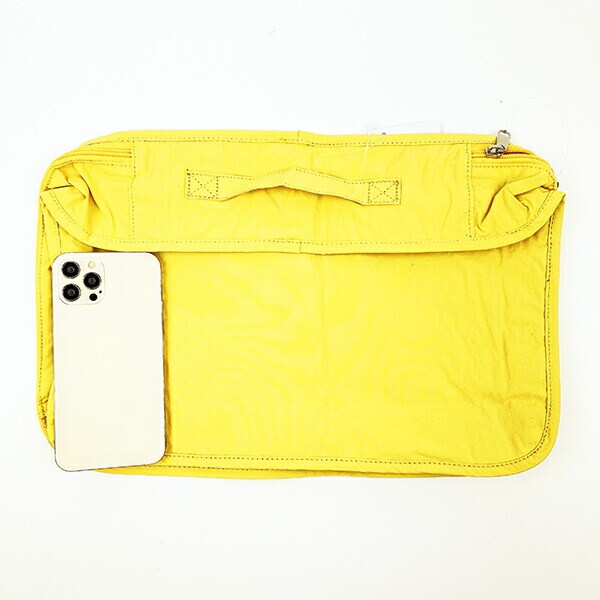 スヌーピー 収納ポーチ M トラベル 旅行 イエロー PEANUTS SNOOPY