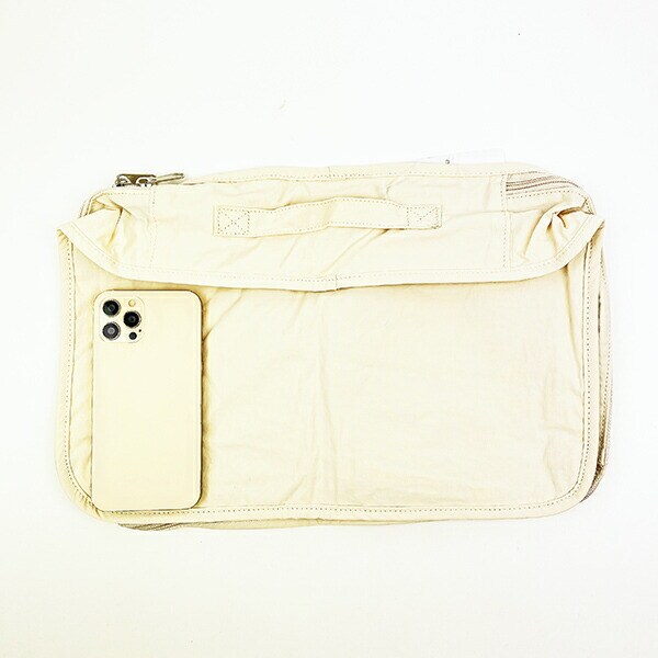 スヌーピー 収納ポーチ M トラベル 旅行 オフホワイト PEANUTS SNOOPY