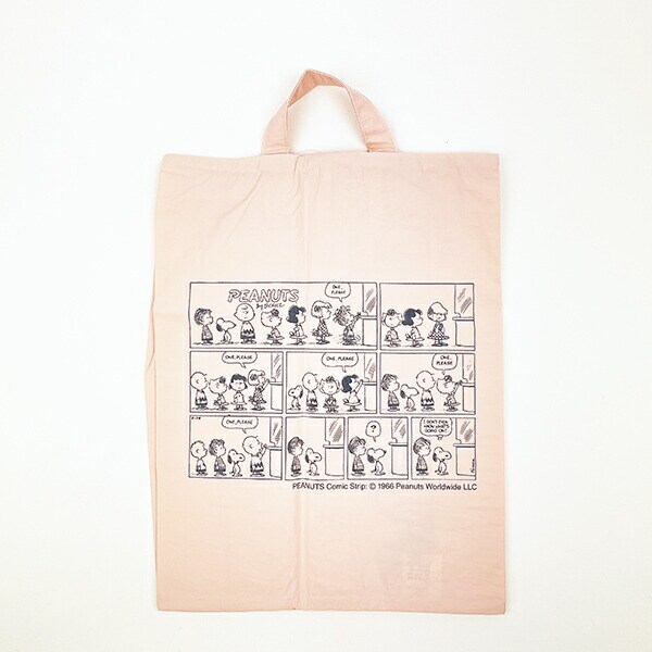 スヌーピー ワイドトラベルポーチ 収納ポーチ シューズ入れ ピンク PEANUTS SNOOPY