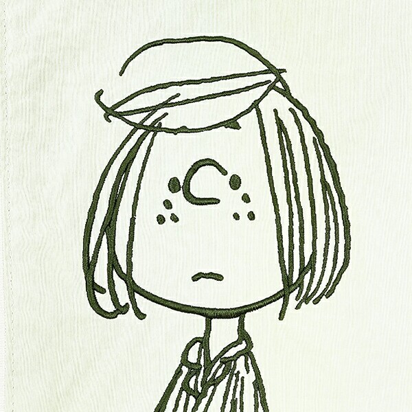 スヌーピー ワイドトラベルポーチ 収納ポーチ シューズ入れ グリーン PEANUTS SNOOPY