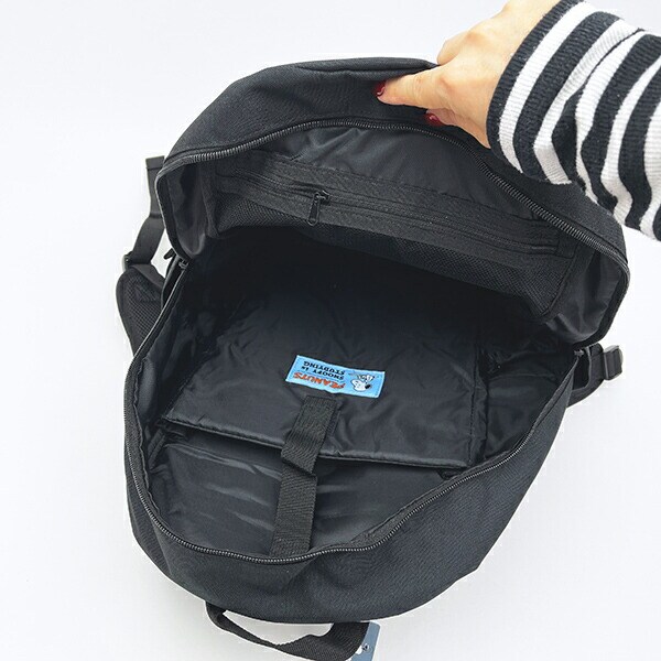 スヌーピー ジョー・クール スクリュックサック ブラック RE-PET バッグ スクール SNOOPY