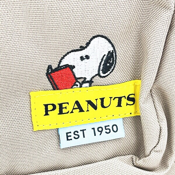 スヌーピー スマートデイパック リュック バッグ ベージュ RE-PET SNOOPY