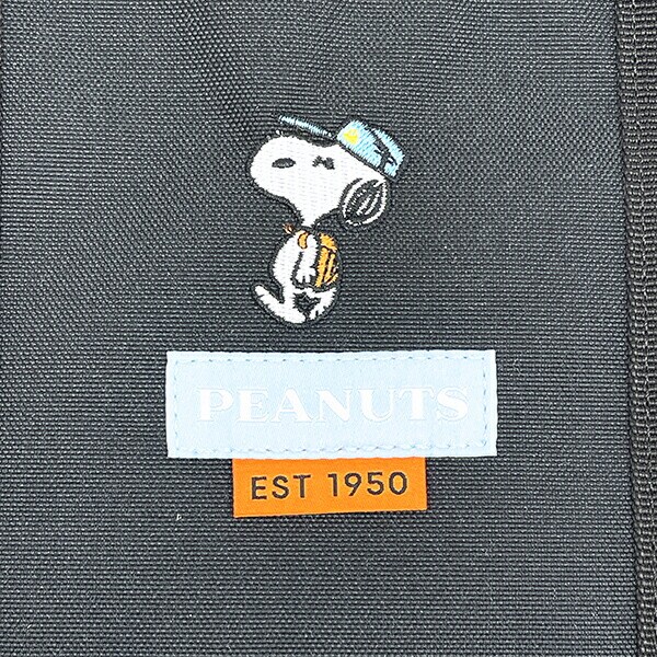 スヌーピー ドラムショルダーバッグ ブラック RE-PET SNOOPY