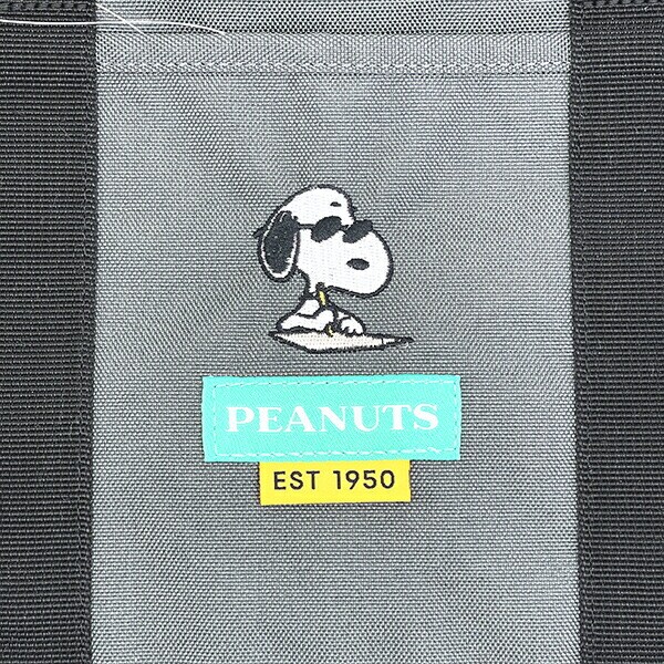 スヌーピー ジョー・クール ドラムショルダーバッグ グレー RE-PET SNOOPY