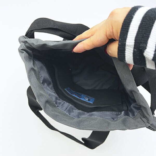 スヌーピー ジョー・クール ドラムショルダーバッグ グレー RE-PET SNOOPY