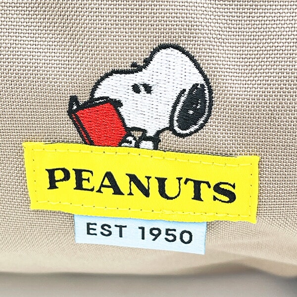 スヌーピー ロールボストンバッグ ベージュ RE-PET SNOOPY