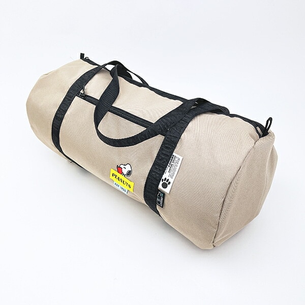 スヌーピー ロールボストンバッグ ベージュ RE-PET SNOOPY