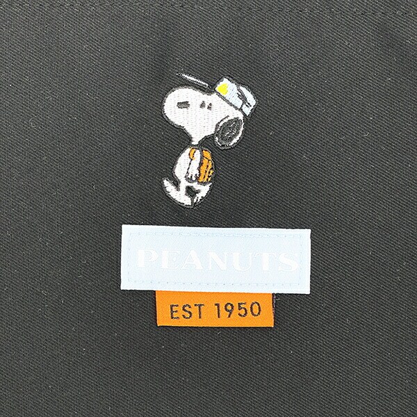 スヌーピー レッスンバッグ ブラック SNOOPY