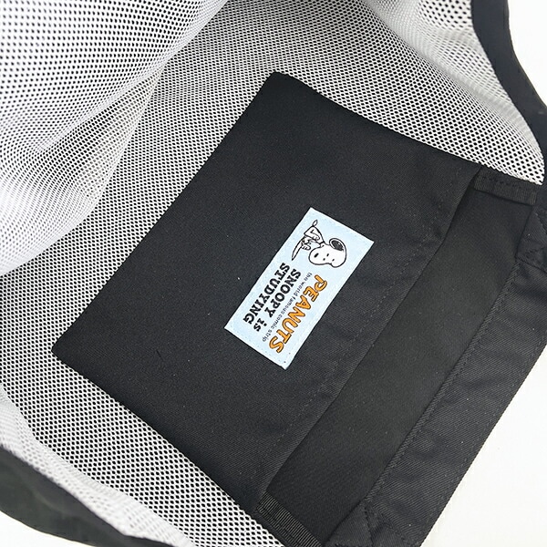 スヌーピー レッスンバッグ ブラック SNOOPY