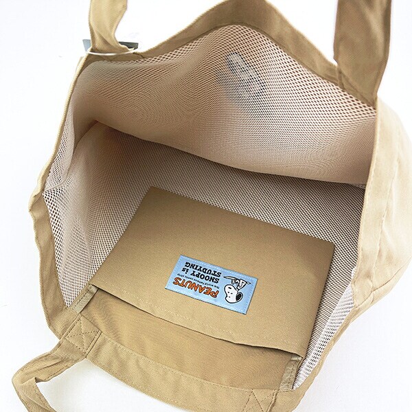 スヌーピー レッスンバッグ ベージュ SNOOPY