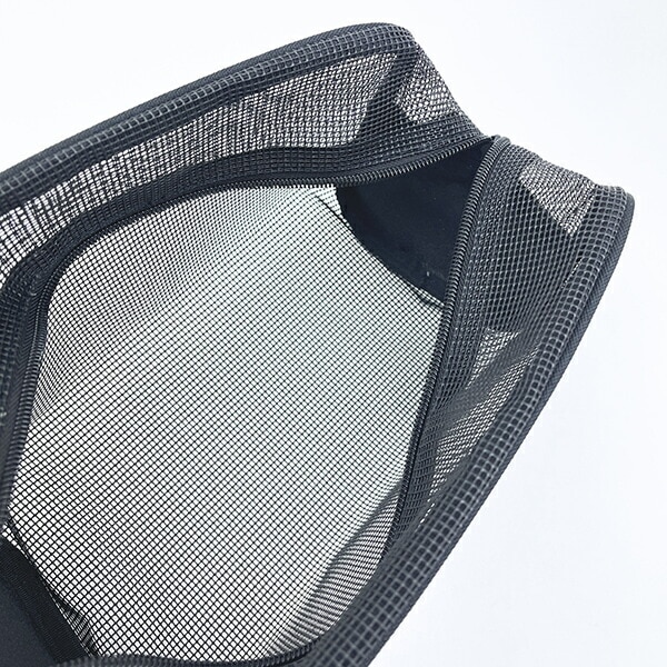 スヌーピー ラバーメッシュポーチ ブラック SNOOPY