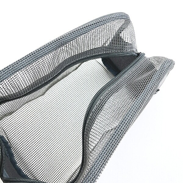 スヌーピー ジョー・クール ラバーメッシュポーチ グレー SNOOPY