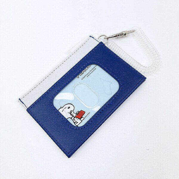 スヌーピー オラフ フェイスアップ 刺しゅう シングルパスケース 定期入れ SNOOPY