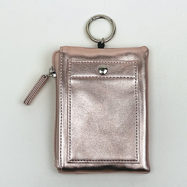 スヌーピー パスポーチ ピンク メタリック 定期入れ SNOOPY