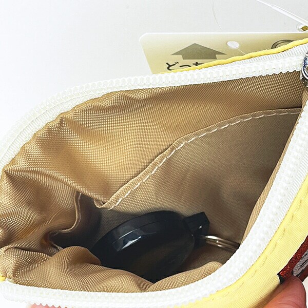 スヌーピー ALL刺繍パスポーチ イエロー 定期入れ SNOOPY