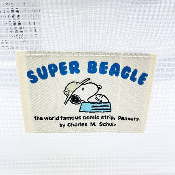 スヌーピー EVA ハンドル付きスクエアポーチ (ホワイト) SNOOPY