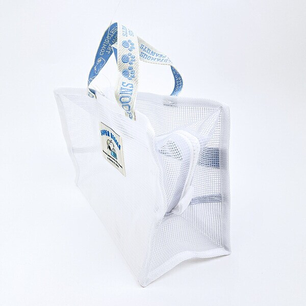 スヌーピー EVA ハンドル付きスクエアポーチ (ホワイト) SNOOPY