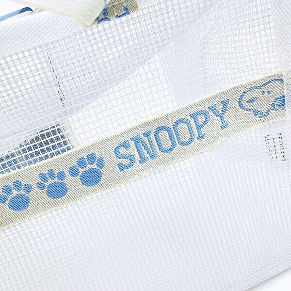 スヌーピー EVA ハンドル付きスクエアポーチ (ホワイト) SNOOPY