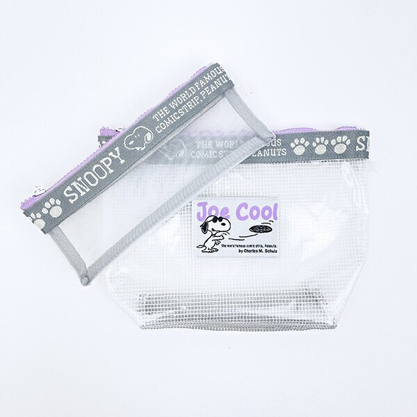 スヌーピー EVA 洗面ポーチ 2Pセット (グレー) SNOOPY