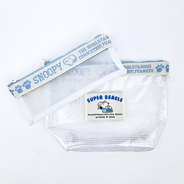 スヌーピー EVA 洗面ポーチ 2Pセット (ホワイト) SNOOPY
