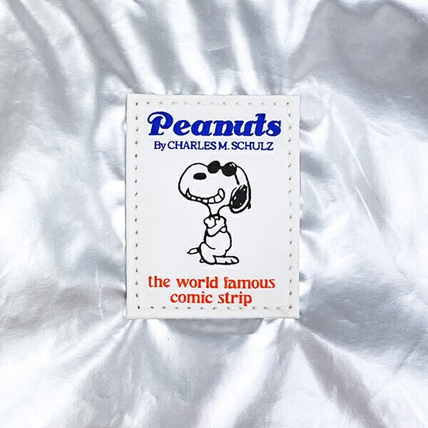 スヌーピー メタリック トートバッグ シルバー SNOOPY
