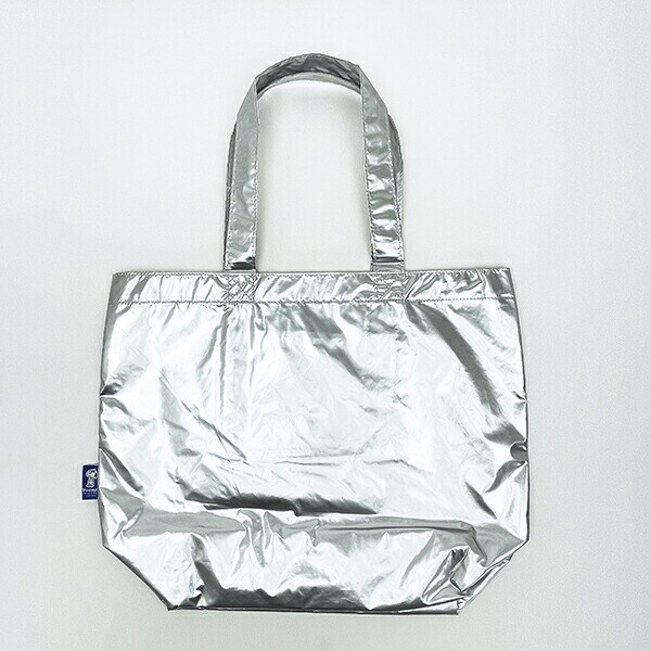 スヌーピー メタリック トートバッグ シルバー SNOOPY