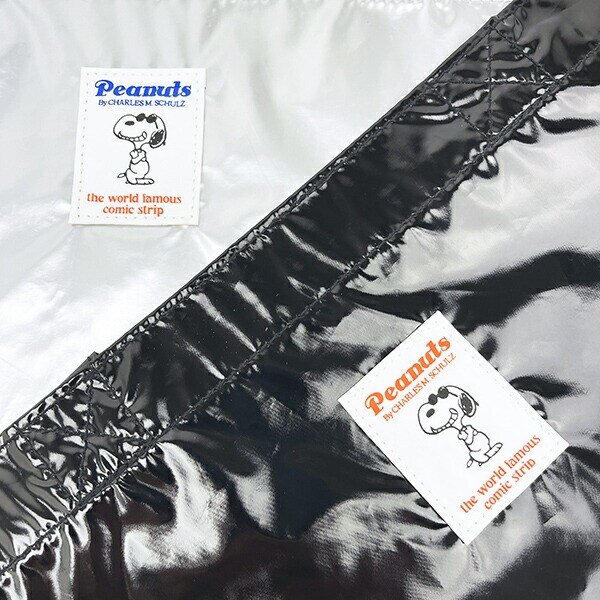 スヌーピー メタリック トートバッグ シルバー SNOOPY