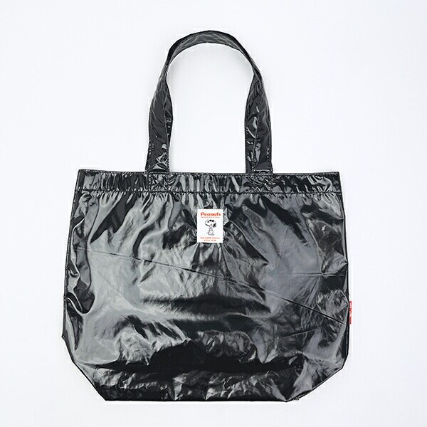 スヌーピー メタリック トートバッグ ブラック SNOOPY